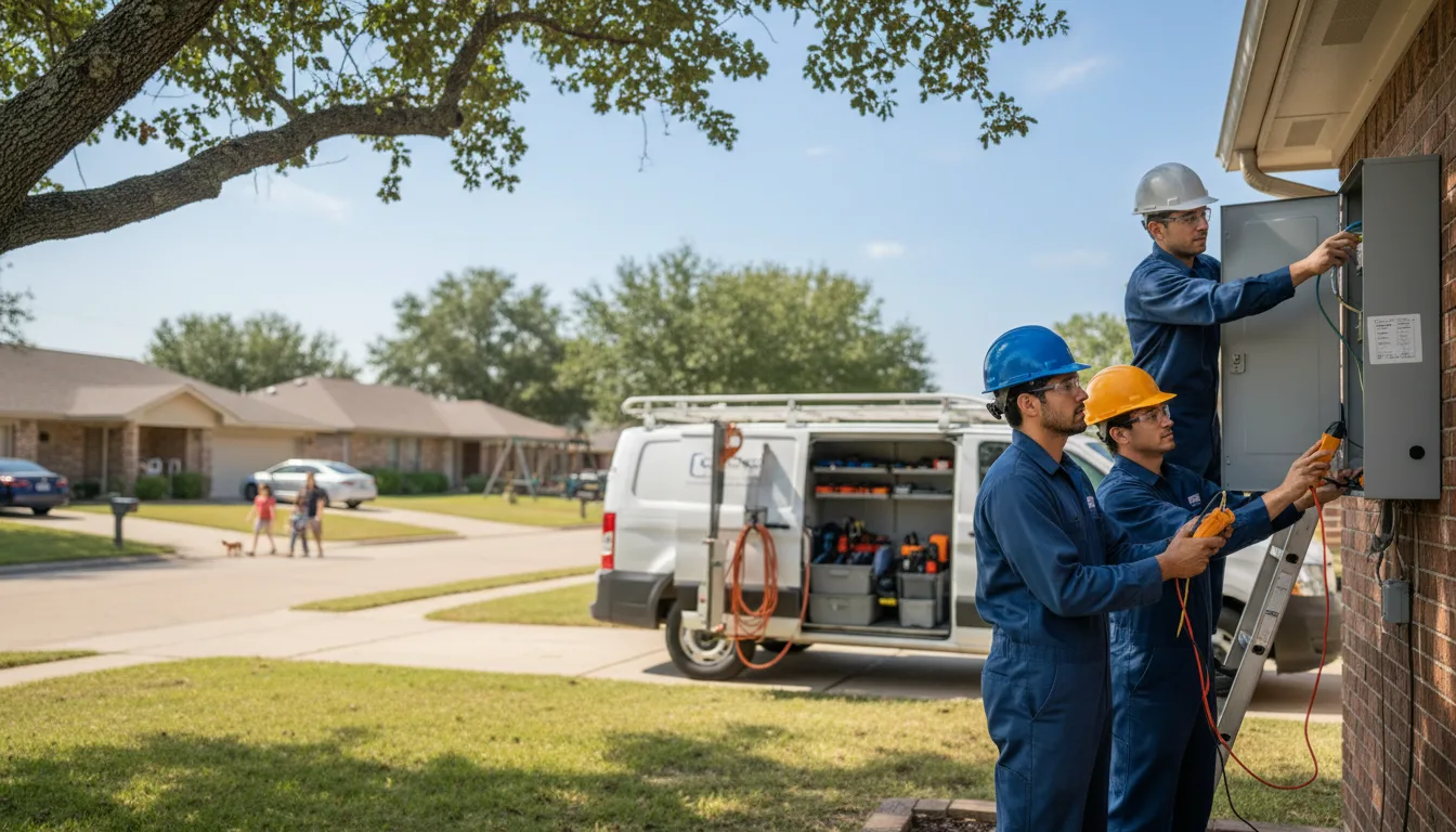 Certified electrician providing emergency electrical services in Alvin, TX